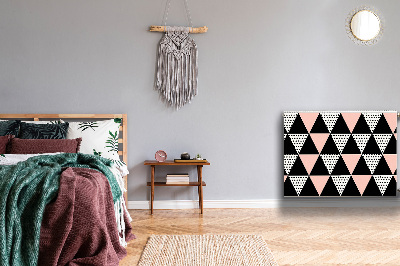 Cobertura magnética para radiador Triângulos geométricos