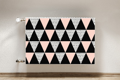 Cobertura magnética para radiador Triângulos geométricos