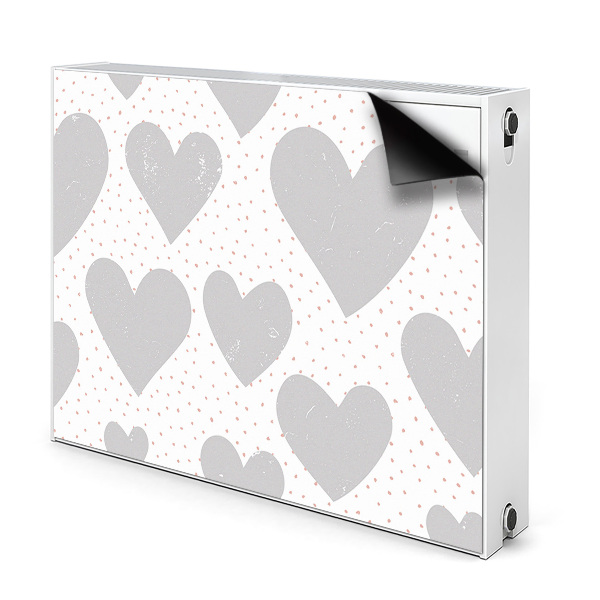 Capa magnética para radiador Corações cinzentos