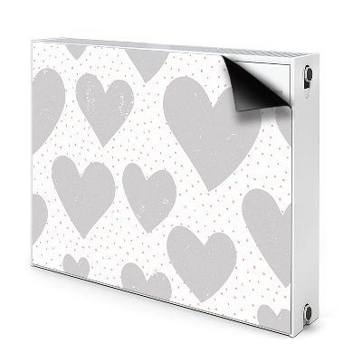 Capa magnética para radiador Corações cinzentos