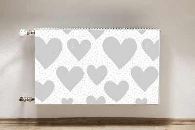 Capa magnética para radiador Corações cinzentos