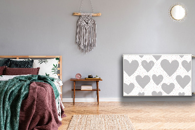 Capa magnética para radiador Corações cinzentos