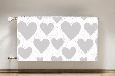 Capa magnética para radiador Corações cinzentos