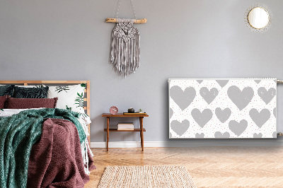 Capa magnética para radiador Corações cinzentos