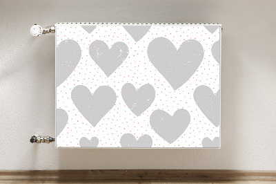 Capa magnética para radiador Corações cinzentos