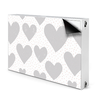 Capa magnética para radiador Corações cinzentos