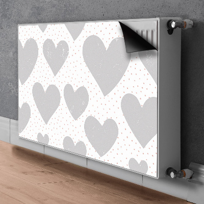 Capa magnética para radiador Corações cinzentos