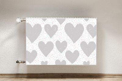 Capa magnética para radiador Corações cinzentos