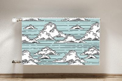 Cobertura magnética para radiador Desenho de nuvem