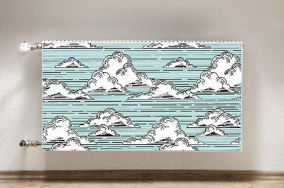 Cobertura magnética para radiador Desenho de nuvem