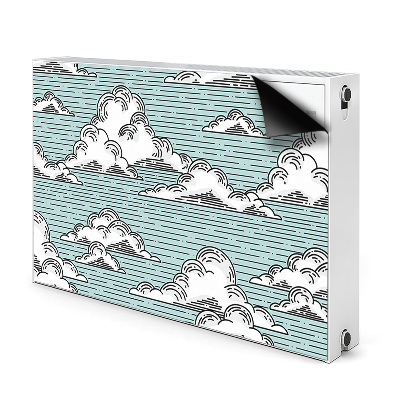 Cobertura magnética para radiador Desenho de nuvem