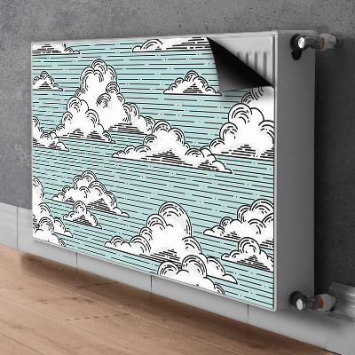 Cobertura magnética para radiador Desenho de nuvem