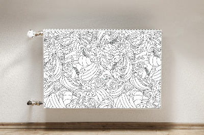 Capa magnética para radiador Padrão de rabiscos