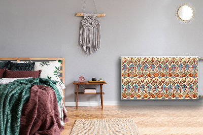 Cobertura magnética para radiador Padrão marrom étnico