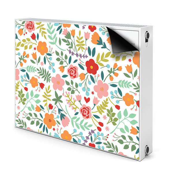Capa magnética para radiador Imagem com flores