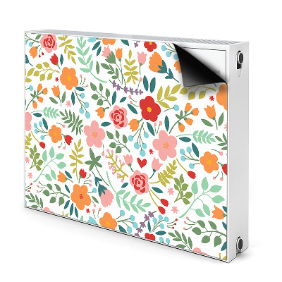 Capa magnética para radiador Imagem com flores