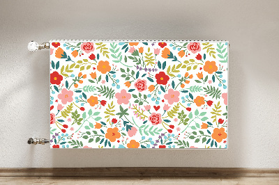 Capa magnética para radiador Imagem com flores