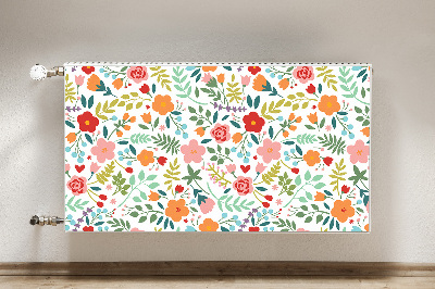 Capa magnética para radiador Imagem com flores