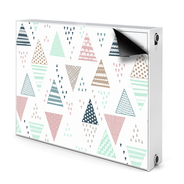 Capa magnética para radiador Triângulos desenhados