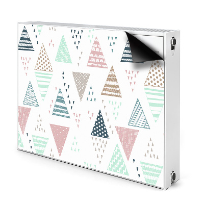 Capa magnética para radiador Triângulos desenhados