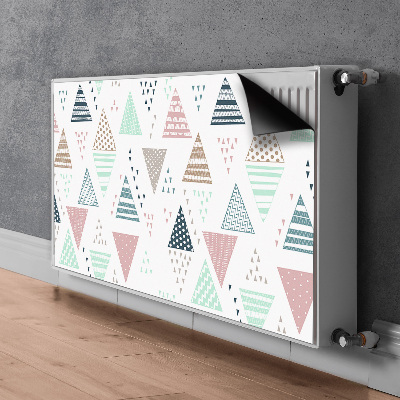 Capa magnética para radiador Triângulos desenhados