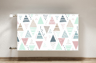 Capa magnética para radiador Triângulos desenhados