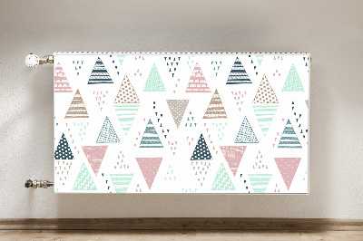 Capa magnética para radiador Triângulos desenhados