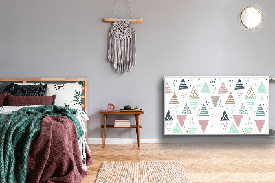 Capa magnética para radiador Triângulos desenhados