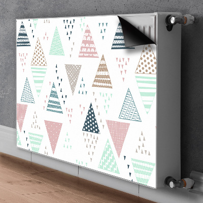 Capa magnética para radiador Triângulos desenhados