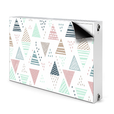 Capa magnética para radiador Triângulos desenhados