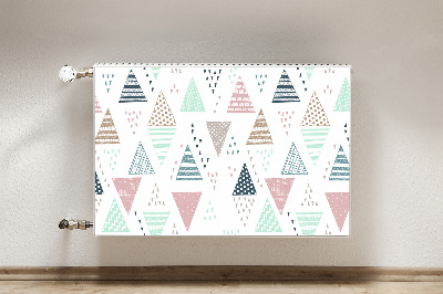 Capa magnética para radiador Triângulos desenhados