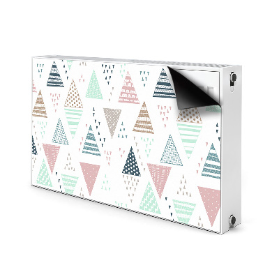 Capa magnética para radiador Triângulos desenhados