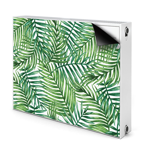 Cobertura magnética para radiador Folhas exóticas