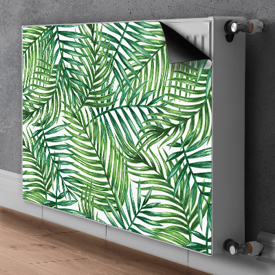 Cobertura magnética para radiador Folhas exóticas