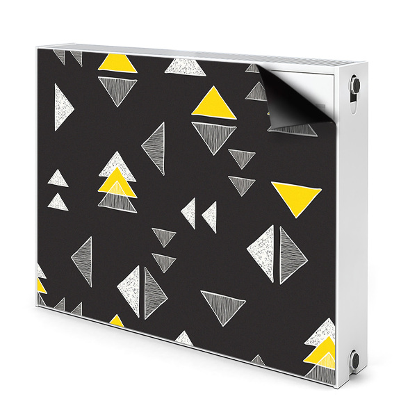 Cobertura magnética para radiador Triângulos desenhados