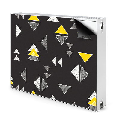 Cobertura magnética para radiador Triângulos desenhados