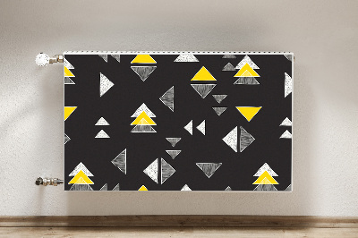 Cobertura magnética para radiador Triângulos desenhados