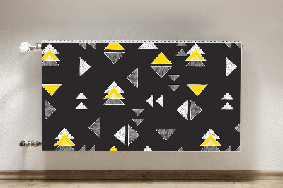 Cobertura magnética para radiador Triângulos desenhados