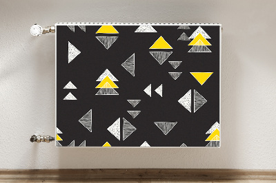 Cobertura magnética para radiador Triângulos desenhados