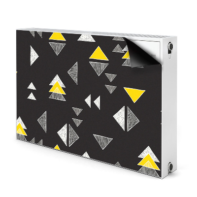 Cobertura magnética para radiador Triângulos desenhados