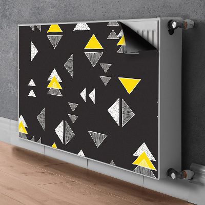 Cobertura magnética para radiador Triângulos desenhados