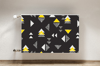 Cobertura magnética para radiador Triângulos desenhados