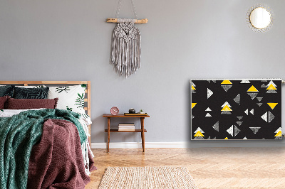 Cobertura magnética para radiador Triângulos desenhados