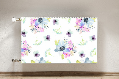 Cobertura magnética para radiador Flores roxas