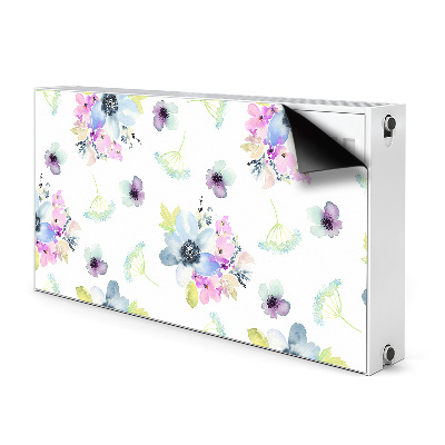 Cobertura magnética para radiador Flores roxas