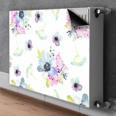 Cobertura magnética para radiador Flores roxas