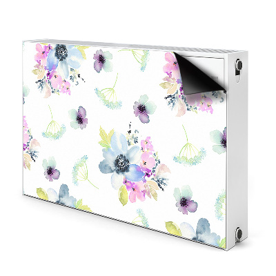 Cobertura magnética para radiador Flores roxas