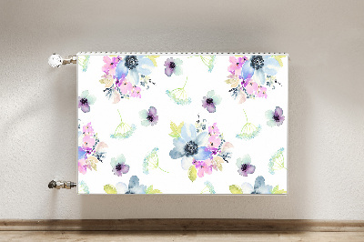 Cobertura magnética para radiador Flores roxas