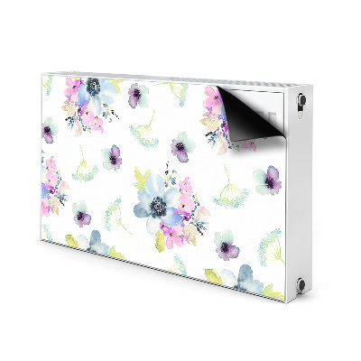 Cobertura magnética para radiador Flores roxas