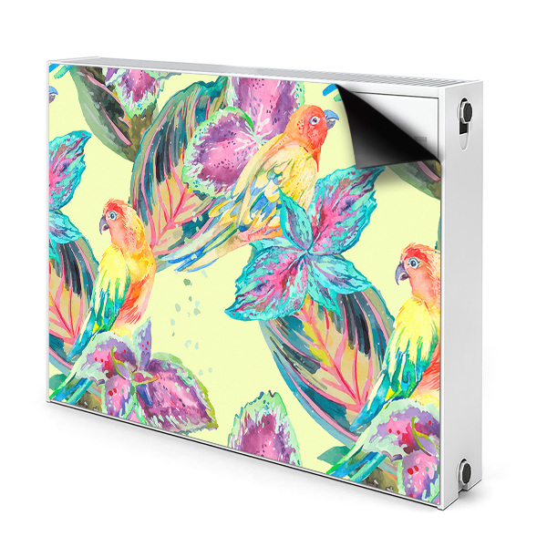 Capa magnética para radiador Papagaios coloridos